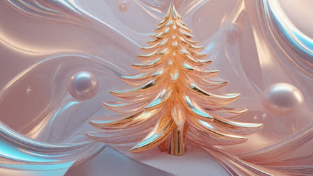 Abstract mother-of-pearl christmas background. .aiの素材