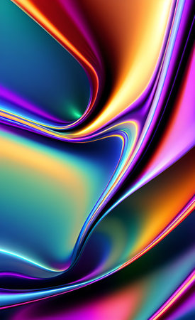Abstract multicolored holographic background.の素材