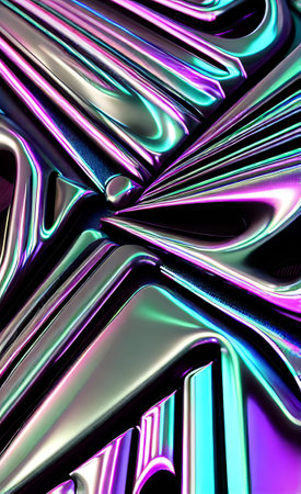 Abstract multicolored holographic background.の素材