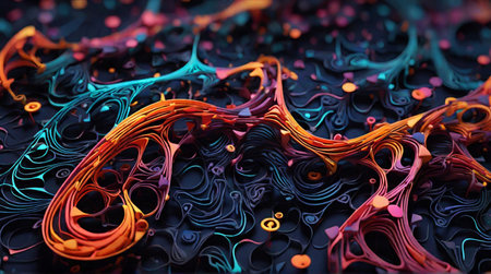 Abstract multicolored textured background. A.I.の素材