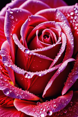Beautiful textured pink rose. A.I.の素材