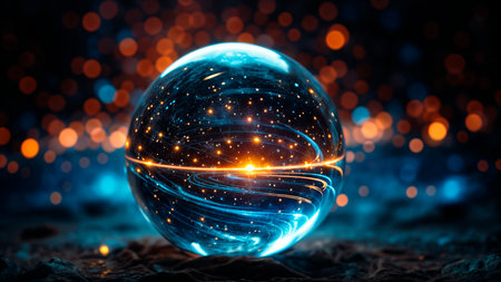 A floating planetanaphon of a galaxy. A.I.の素材