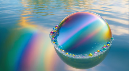 Abstract iridescent liquid backgroundの素材