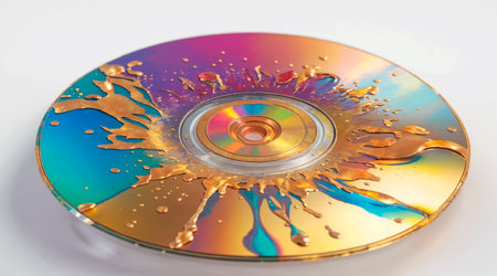 Abstract background with SD diskの素材