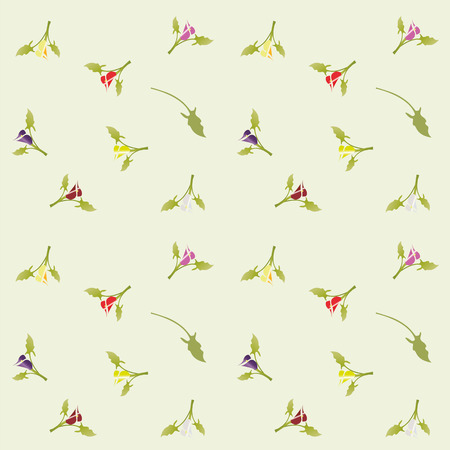 pattern of multi-colored Calla lilies vector illustrationのイラスト素材