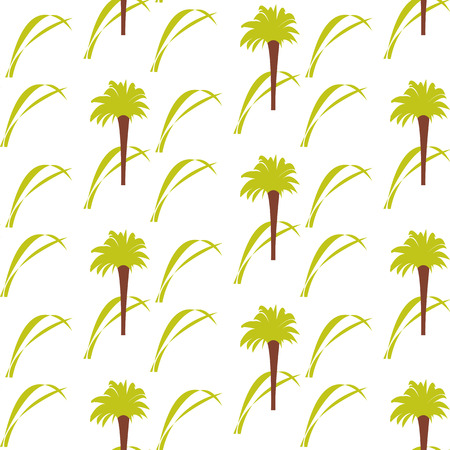 pattern of vegetation in the form of palm treesのイラスト素材