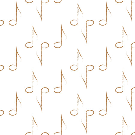 pattern of music notes, vector illustrationのイラスト素材