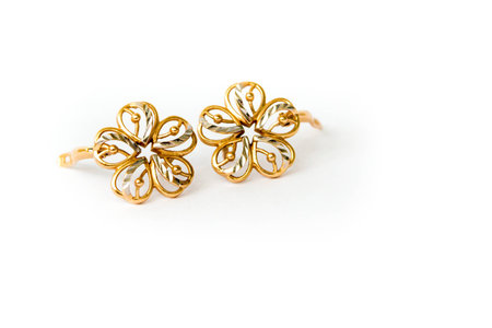jewelry from gold, silver, precious decorationの写真素材