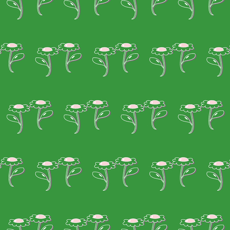 color cartoon flower of daisy with petalのイラスト素材