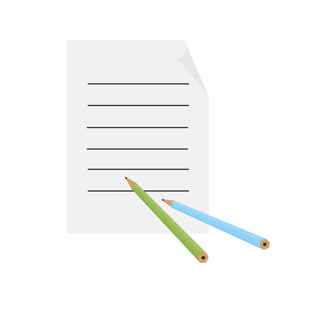 Stationery pencil for writing and drawing.のイラスト素材