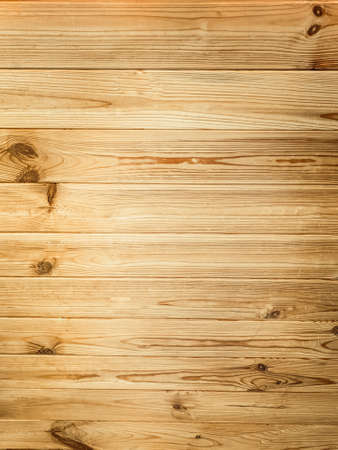 Wooden rustic background top view. Light brown old wooden textured boardの写真素材