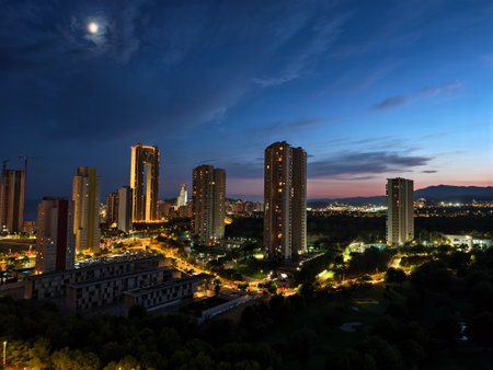 Night view of the city. Taken in August 2015.の写真素材
