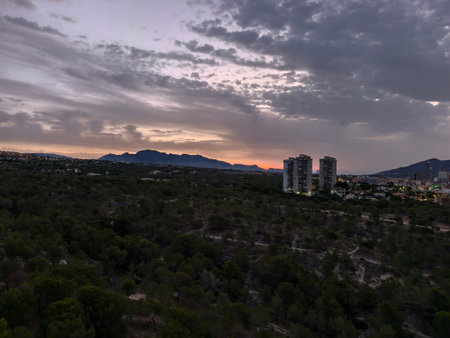 Sunset in the mountains
