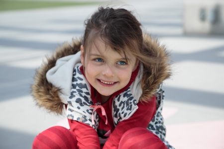 cute happy smiling girlの写真素材