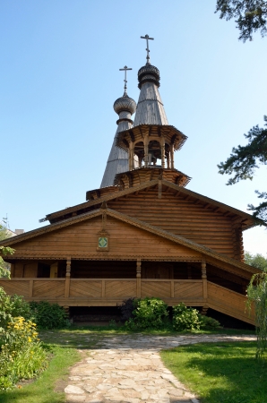Timbered Temple of the New Martyrs and Confessors Russianの写真素材