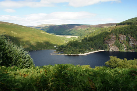 The place where the Cloghoge River flows into the Lough Dan.