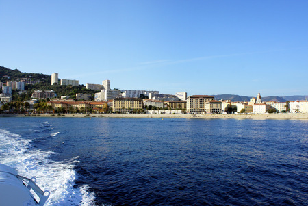 Corsica.Seafront of Ajaccio.の写真素材