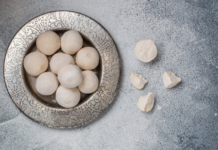 Kurut (kurt) cheese - traditional Asian cheese made from sheep's, goat's or cow's milk. Kazakh and...