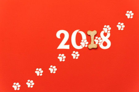 New Year's background, flat lay. New Year's background, flat lay.