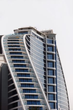 Modern hotel architecture in Dubai, UAEの写真素材