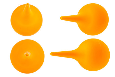 spray bulb isolated on whiteの写真素材