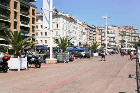 Quai du Port in Marseilles, France on July 10, 2008のeditorial素材