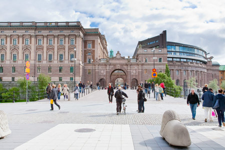 STOCKHOLM - SEPTEMBER 8: view on sweden Riksdag, in Stockholm, Sweden on September 8, 2011. Riksdag...