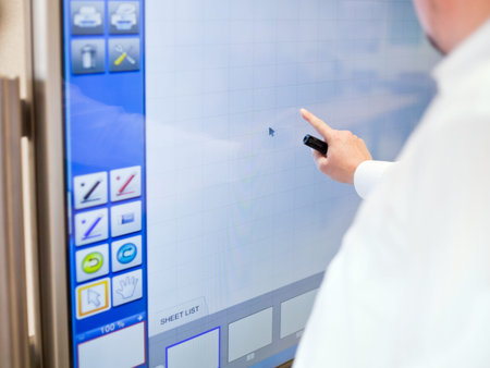 working with touch-sensitive wall board