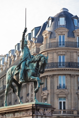 The equestrian statue of George Washington in Parisのeditorial素材