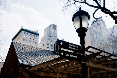 outdoor pointer to Zoo in New Yorkの写真素材