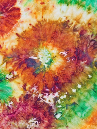 abstract floral pattern of nodular painted batikの写真素材