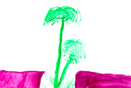 children drawingの写真素材