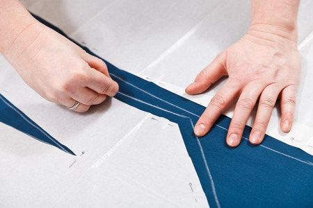 drawing of pattern cutting for sewing clothes