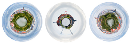set of spherical views of Copenhagen, Denmarkの写真素材