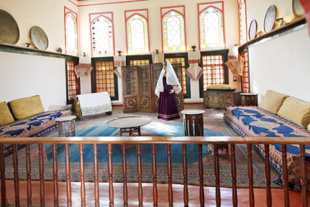 BAKHCHYSARAI, RUSSIA - OCTOBER 1, 2014: interior of Harem in Khan's Palace (Hansaray) in...