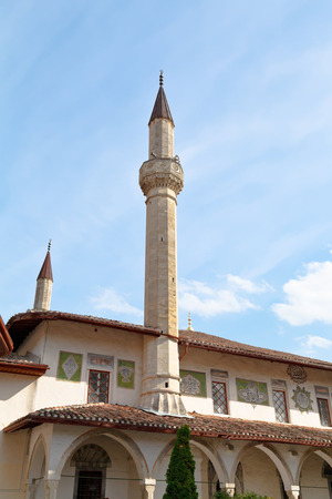 The Big Khan Mosque in Khan's Palace (Hansaray) in Bakhchisarai town, Crimeaのeditorial素材