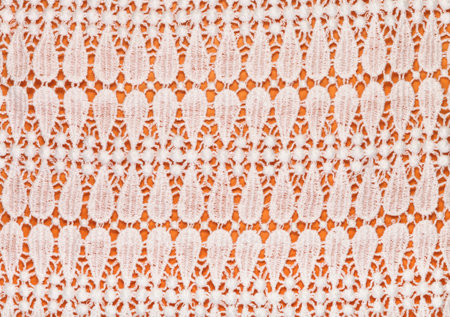 vintage knitting craftsmanship - machine knitting guipure lace