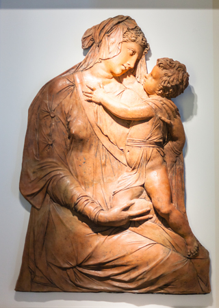 VICENZA, ITALY - MARCH 28, 2017: sculpture in Palazzo Chiericati in Vicenza city. Since 1855 the building has housed the Museo Civico (City Museum and Civic Art Gallery)のeditorial素材