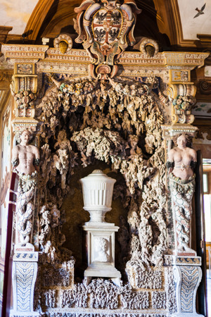 MANTUA, ITALY - MARCH 31, 2017: inside of Corte Vecchia of Ducal Palace Museum in Mantua city. Ducal Palace boasts more than 950 rooms and gardens, stores and cellars, courts and loggiasのeditorial素材
