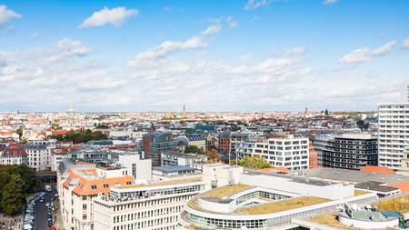 travel to Germany - panorama Berlin city from Berliner Dom in septemberの写真素材
