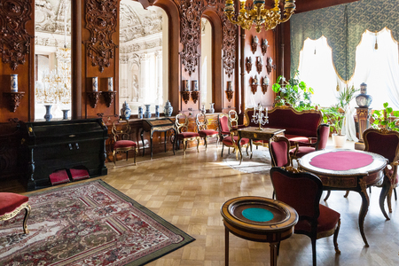 SAINT PETERSBURG, RUSSIA - MARCH 17, 2018: interior of Yusupov palace on Moyka river embankment. The Moika Palace was primary residence of noble family House of Yusupov in St Petersburgのeditorial素材