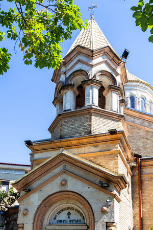 Batumi, Georgia - September 19, 2023: Armenian Apostolic Church of St Christ the Savior in Batumi...