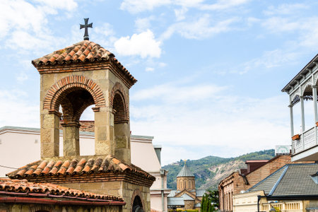 Tbilisi, Georgia - September 26, 2023: King David Church in Avlabari district of Tbilisi city on...