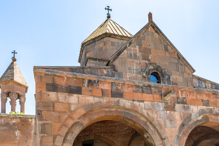 facade of Saint Gayane Church in Etchmiadzin, Armenia on sunny summer dayâ¤ St Gayane Church was listed in UNESCO World Heritage Sitesの写真素材