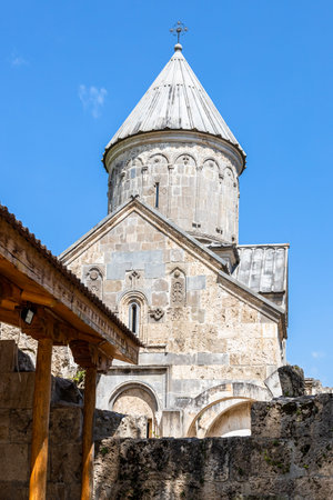 home of St. Astvatsatsin Church in Haghartsin Monastery near town of Dilijan in Tavush Province of...