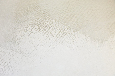 surface of self-leveling concrete floor in room during renovation of city apartment