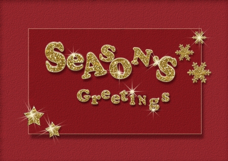 Vintage Christmas greeting cardの写真素材
