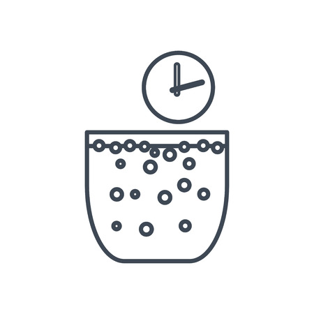 thin line icon fermentation, aerationのイラスト素材