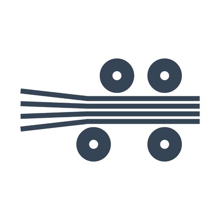 black icon plywood manufacturing, woodworkingのイラスト素材