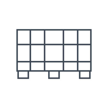 Thin line icon storage tank for wine, juice, primary fermentationのイラスト素材